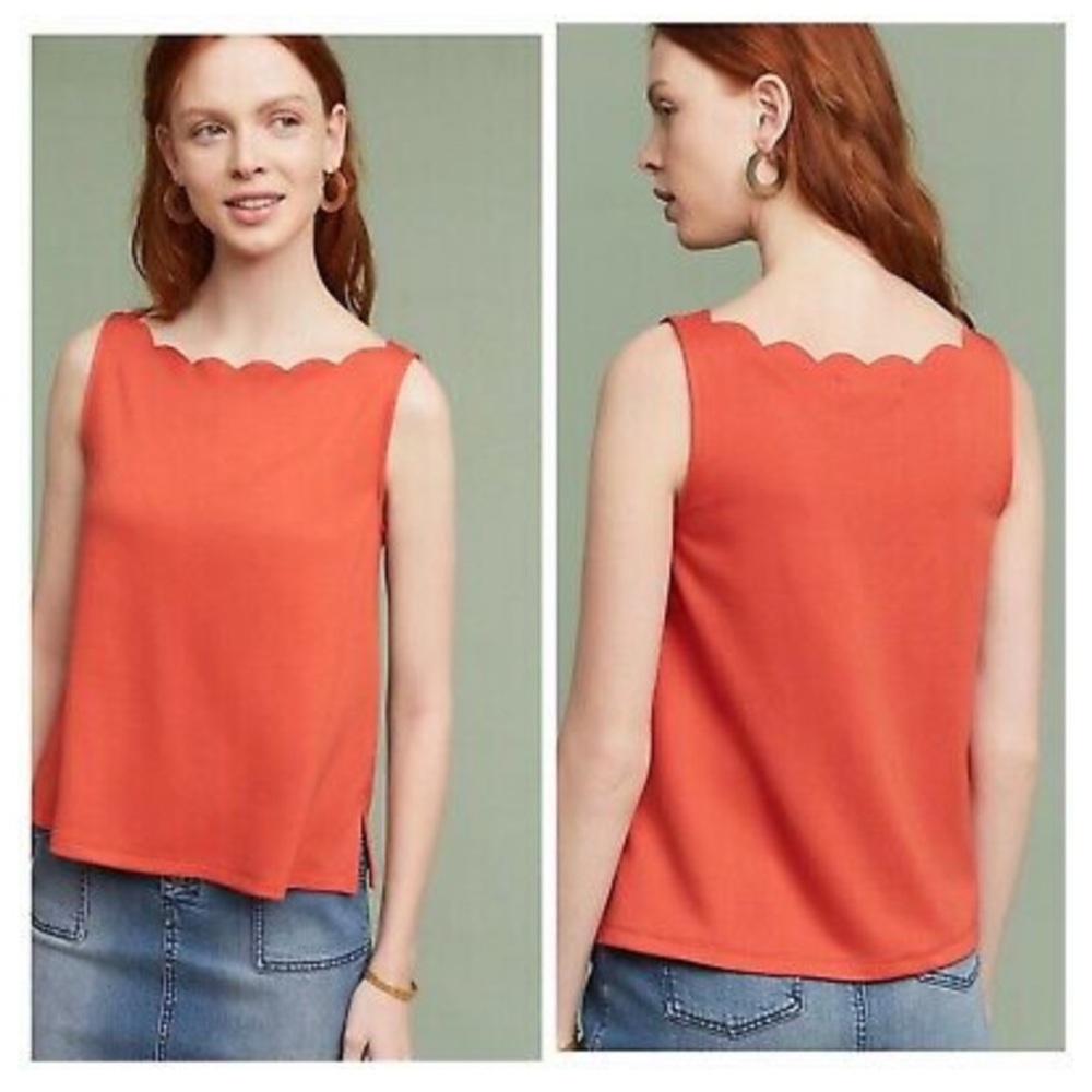 NWT Anthropologie eri + ali Red Sleeveless Top